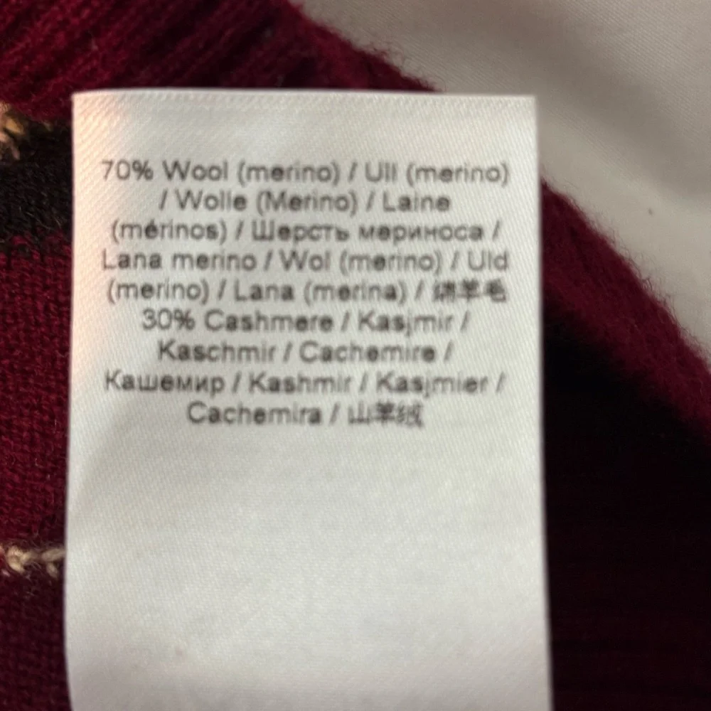 GANNI Argyle Wool-Cashmere Cardigan - Picture 10 of 10